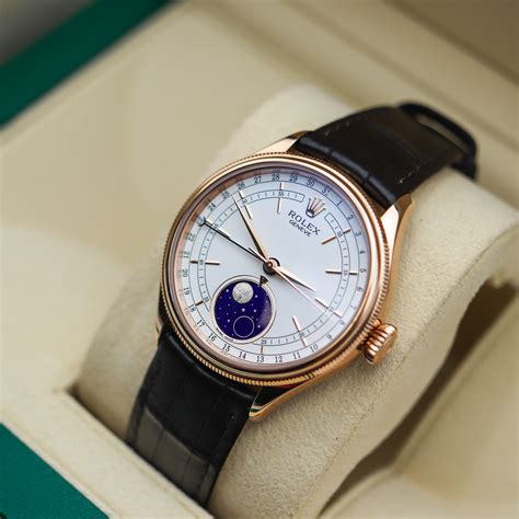 rolex with moon phase|Rolex cellini moonphase retail price.